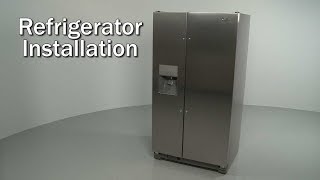 Whirlpool Refrigerator Installation — Model WRS325FDAM