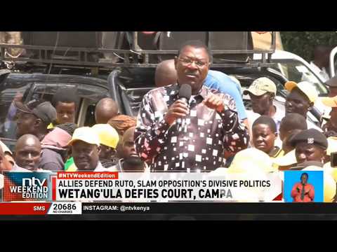 Wetang’ula defies court order, sings Ruto’s ‘tutam’ chorus, again