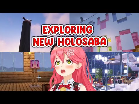 Miko explores new buildings and things on the new Holo server