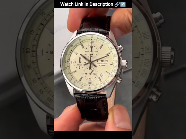 Vídeo relacionado con Seiko Reloj Analógico para Hombre de Cuarzo japonés con Correa en Cuero Genuino SSB383P1