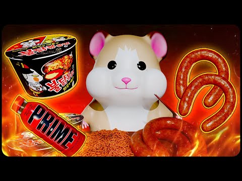 Buldak, Kielbasa Sausage & Prime Drink Mukbang ASMR!! | Buldak Special EP.1