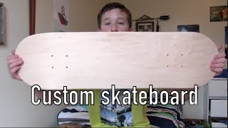 CUSTOM SKATEBOARD GRAPHIC!/ Skateboard set up