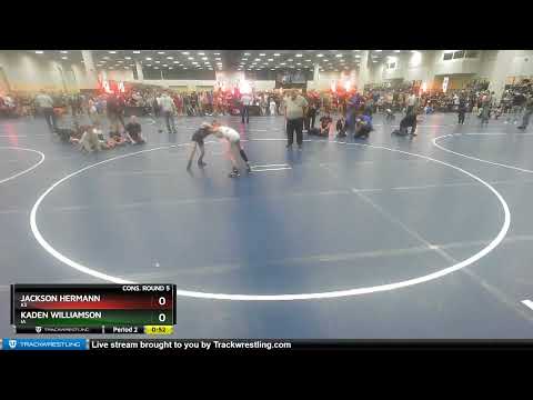 63 Lbs Cons. Round 5 - Jackson Hermann, KS Vs Kaden Williamson, IA D652