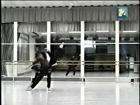 Sylvie Guillem  Reherseal Sleeping Beauty pas de deux avec Nicholas Le Riche Laurent Hilaire