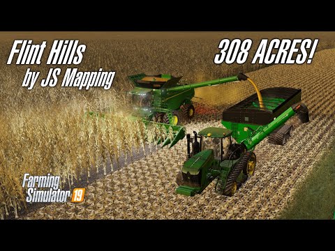 Opening up MASSIVE 308 acre corn field for harvest on Flint Hills with Precision Farming - EP28
