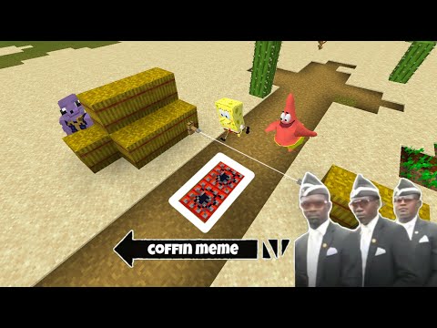 Traps for Spongebob and Friends in Minecraft - Coffin Meme