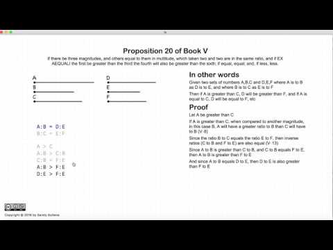 Euclid's Elements Book 5 - Proposition 20