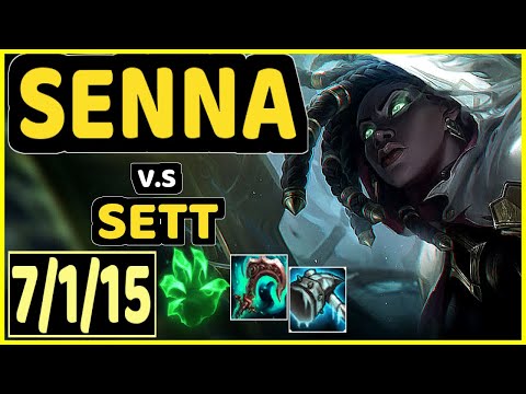 ACHUU (SENNA) vs SETT - 7/1/15 KDA BOTTOM SUPPORT GAMEPLAY - EUW Ranked GRANDMASTER