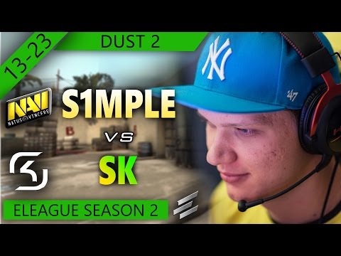[CSGO POV] Na'Vi s1mple vs SK (13-23) Dust 2 @ ELEAGUE S2