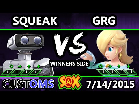 S@X 106 Customs - Squeak (ROB) Vs. GRG (Rosalina) SSB4 Tournament - Smash Wii U - Smash 4