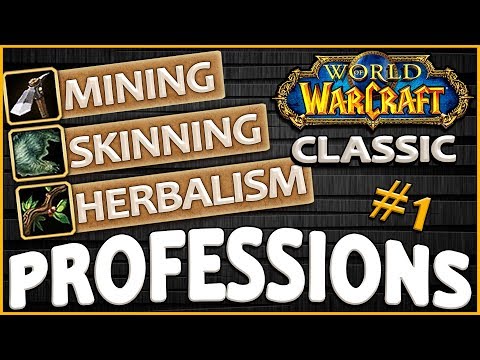 Classic Vanilla WoW Professions Overview/Guide: Skinning, Mining, Herbalism