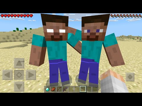 Herobrine and Steve Became Friends in Minecraft !