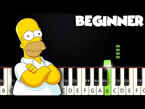 The Simpsons Theme | BEGINNER PIANO TUTORIAL + SHEET MUSIC by Betacustic