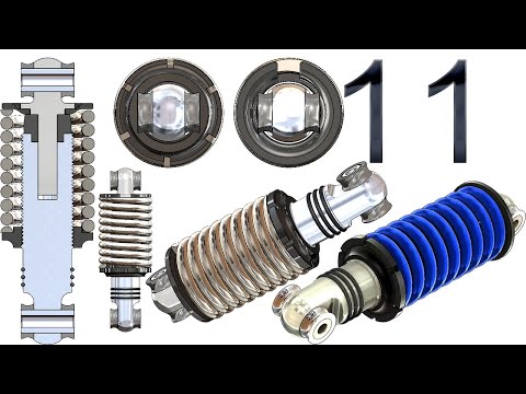 11-Project 56| Shock Absorber |SolidWorks Tutorial: Static Assembly   (insert hole)