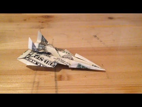 Origami - How to Make an EPIC Fighter Jet out of Money ...