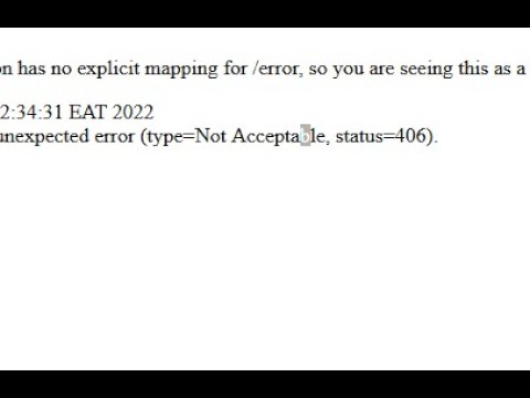 Неприемлемо, ошибка status=406 в теле ответа.