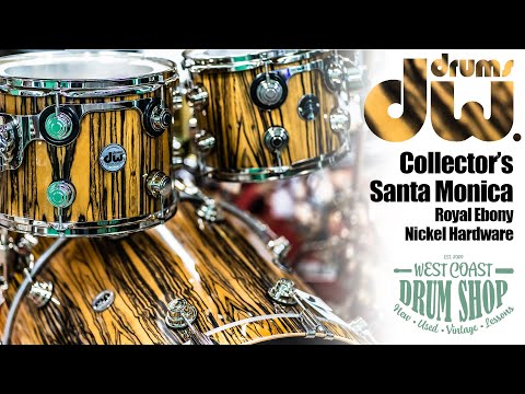 DW Collector's 10/12/14/16/22 Santa Monica Shell Pack in Royal Ebony with Nickel Hardware