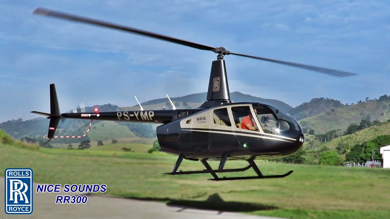 O Helicóptero Mais NOVO do BRASIL! Robinson R66 Turbine Acionando e Decolando