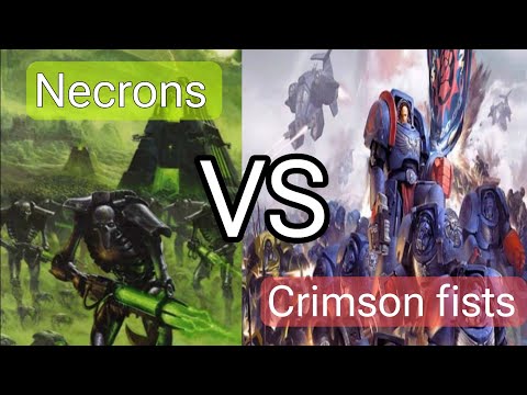 Necrons VS Crimson Fists 2000pt Warhammer 40,000 10th Edition Battle Report.