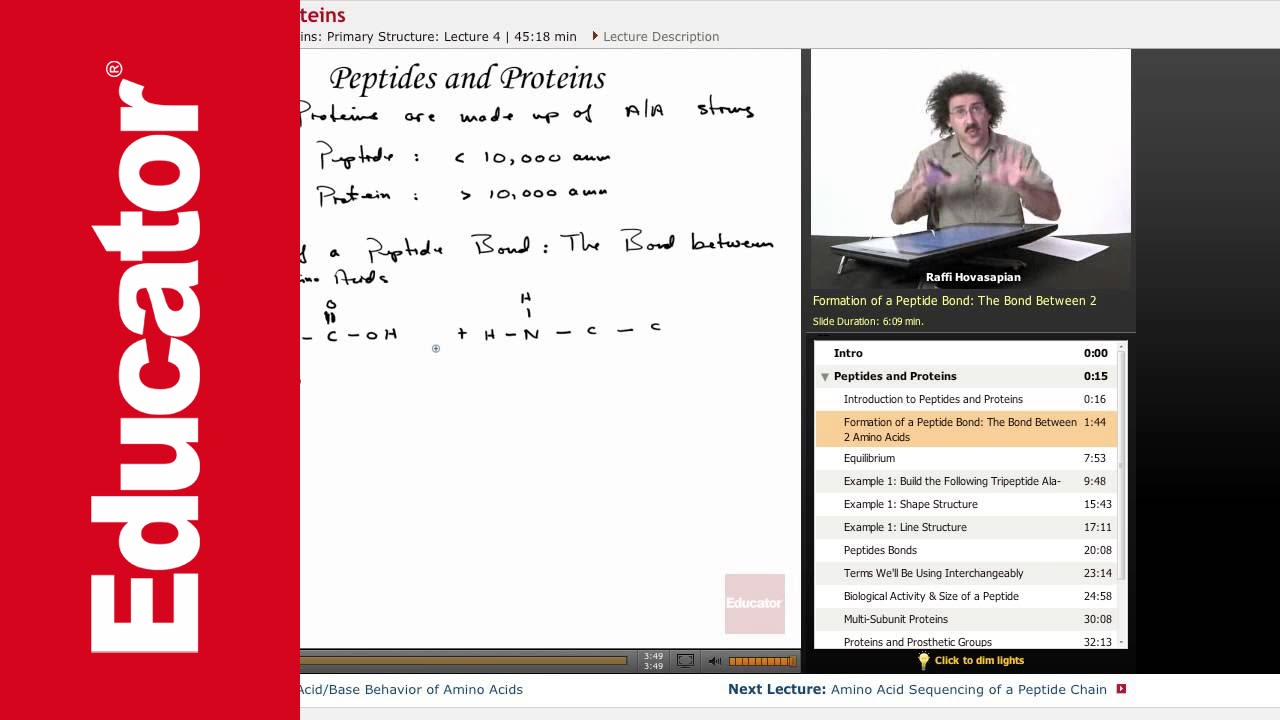Peptides and Proteins | Biochemistry Tutorial