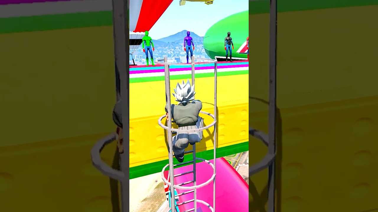 GTA 5 Epic Ragdolls | Spiderman Jumps/Fails ep.009 | #shorts #gta5