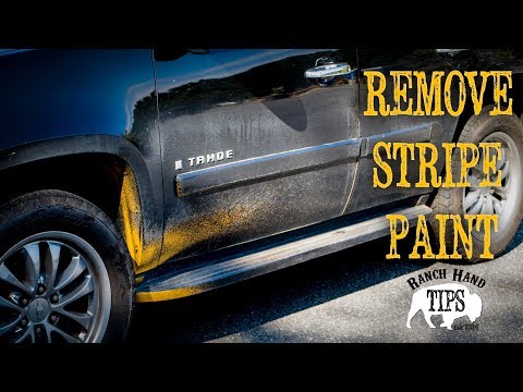 Remove Road Paint From Vehicle
