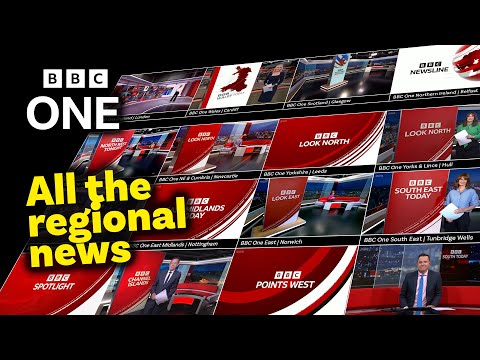 Watch all 16 variants of BBC One Regional News at the same time