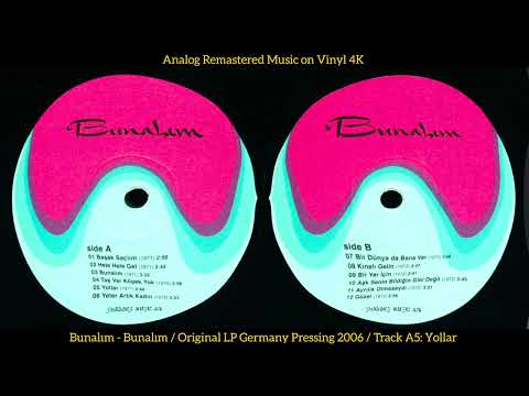 Bunalım / Aziz Azmet - Yollar (Original LP Song Analog Remastered 1972-2006) 4K
