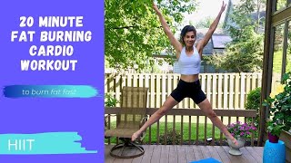 20 Minute Fat Burning Cardio Workout | HIIT