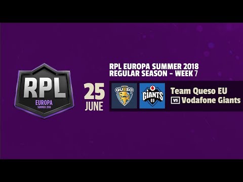 TEAM QUESO EU VS VODAFONE GIANTS - RPL EUROPA SUMMER 2018 - JORNADA 7 | CLASH ROYALE | REVOL AIMAR |