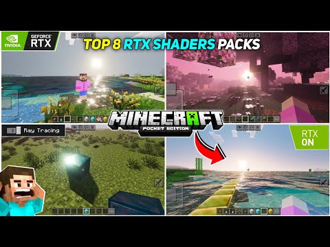 Top 8 RTX SHADERS For Minecraft Pe