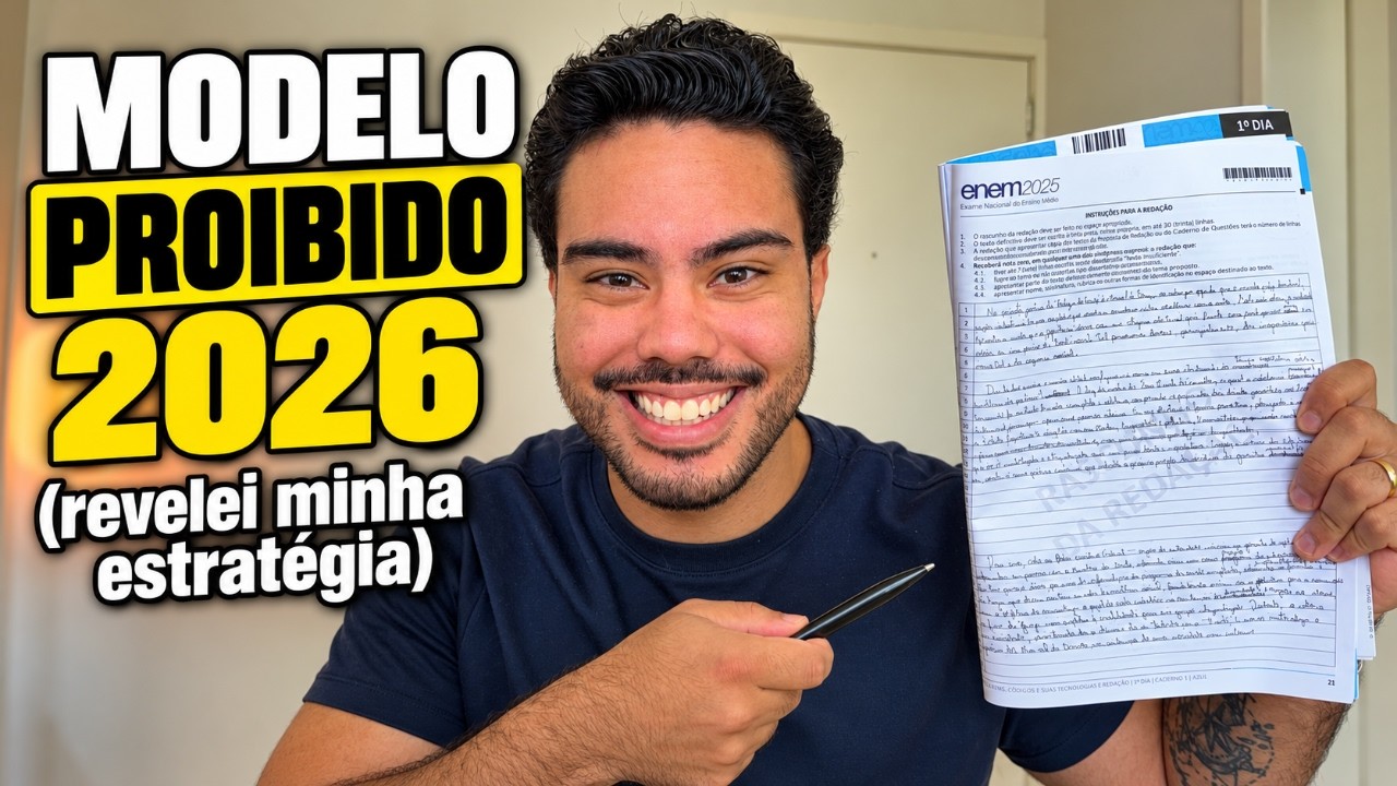 Modelo de Redação ENEM 2026: a Estrutura Completa para Tirar 900+