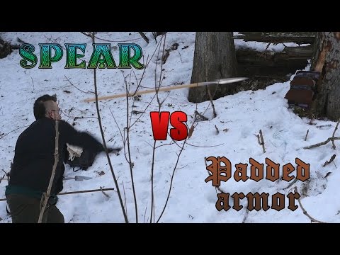 Testing the Effectiveness of a Spear Throw Against Padded Armor