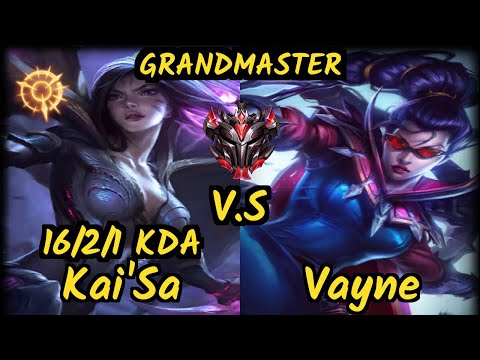 MADL Samux (KAI'SA) vs VAYNE - 16/2/1 KDA BOTTOM ADC GAMEPLAY - EUW Ranked GRANDMASTER v9.6