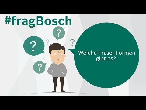 Oberfräse – welche Fräser-Formen gibt es? #fragBosch