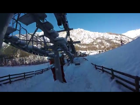 Discesa integrale seggiovia Doppelmayr "Les arnauds" Bardonecchia (TO)