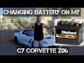 CHANGING BATTERY ON C7 CORVETTE Z06