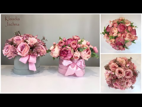 #1 CHALLENGE / PINK FLOWER BOX 2 VERSIONS / HOW TO MAKE A FLOWER BOX FOR VALENTINE'S DAY / WOMEN'...