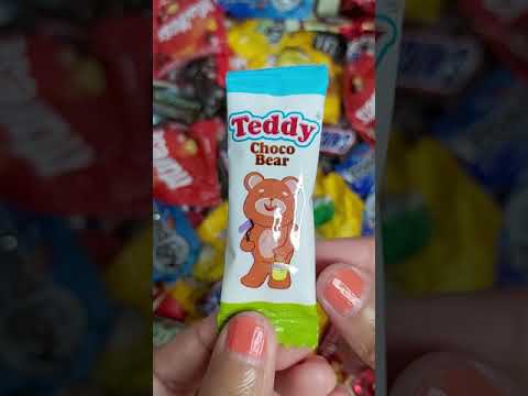 Yummy Teddy Bear Chocolate Candy Opening Video, more chocolates, mouth watering video #shorts