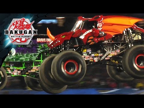 Bakugan Dragonoid Monster Jam Monster Truck Highlight Reel