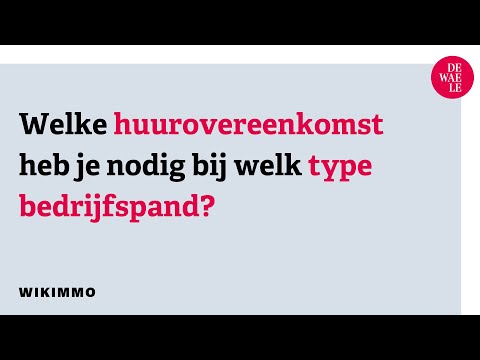 Welke huurovereenkomst heb je nodig bij welk type bedrijfspand? - Wikimmo