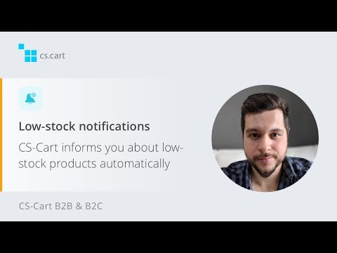 CS-Cart B2B Ordering Platform | Low-stock notifications for admins