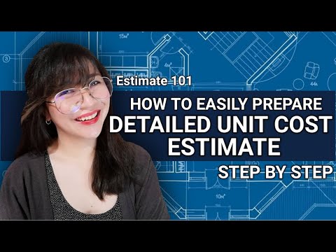 DETAILED UNIT COST ESTIMATE | STEP BY STEP EASIEST WAY TO PREPARE AND UNDERSTAND [ENG SUB]