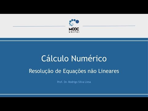 Cálculo Numérico- Exercício sobre Equações Não Lineares