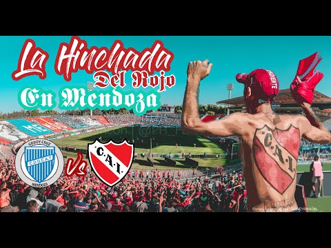 "LA HINCHADA DE INDEPENDIENTE EN MENDOZA VS GODOY CRUZ #TODOROJO #REYDECOPAS" Barra: La Barra del Rojo • Club: Independiente