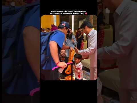 Vaibhav's Kindness 💓 #vaibhavsuryavanshi