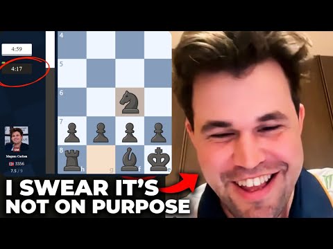 Magnus è in RITARDO di 43 SECONDI a una partita BLITZ di 5 minuti, ma VINCE comunque