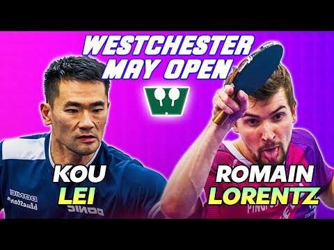 Lei Kou Vs. Romain Lorentz Westchester Table Tennis Center May 2023 Open Final 4K HD!