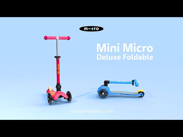 Самокат MICRO складной серии Mini Deluxe" – Голубой океан"