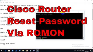 How to reset password cisco ASR920 from ROMON